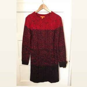 Joe fresh red sweater dress